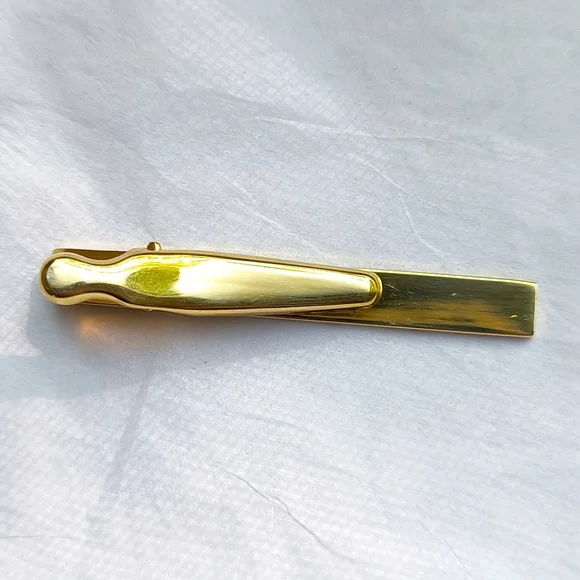 Dior vintage gold tone cufflinks and tie bar matching set - Picture 13 of 16